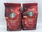 Starbucks HOLIDAY BLEND Medium Roast Ground Coffee, 17oz EACH 2 Pack BB 4/23 +