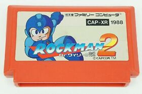 Rockman 2 Megaman NES CAPCOM Nintendo Famicom Japan USED