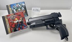 0136 Virtua Gun Controller HSS-0122 VIRTUA COP Sega Saturn tested for CRT TVs JP