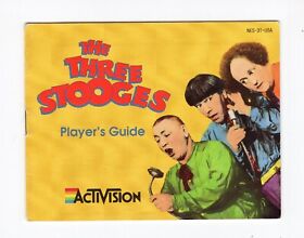 The Three Stooges Genuine Nintendo NES Instruction Booklet Manual NES-3T-USA