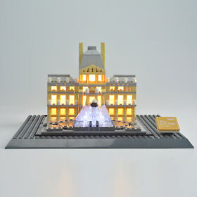 LED Light Kit for Architecture Louvre LEGOs 21024