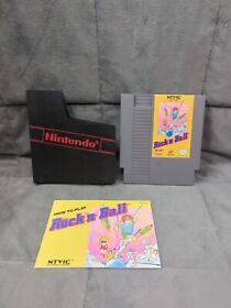 Rock 'n' Ball NES w/ Manual & Sleeve Nintendo Authentic TESTED and Working