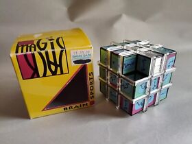 Vintage Funtech Magic Jack Puzzle Cube 1999 With Original Packaging Very Rare