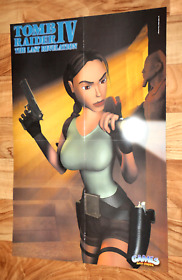 1999 Tomb Raider The Last Revelation Formula One 99 Dreamcast PS1 Vintage Poster
