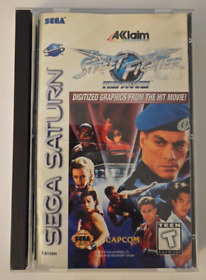 Street Fighter: The Movie (Sega Saturn, 1995) CIB Complete registration card