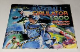 Baseball Simulator 1.000 - Nintendo NES - Instruction Booklet Manual Only! 