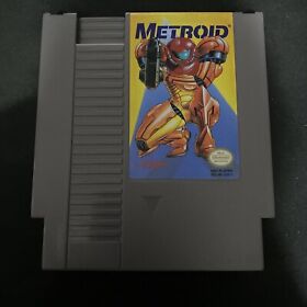 Cartucho de etiqueta amarilla Metroid solamente (Nintendo NES, 1987) probado NES-MT-USA-1