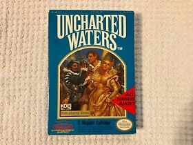 NES Nintendo Uncharted Waters With Box Authentic Tested