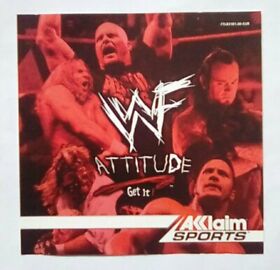 *FRONT INLAY ONLY* WWF WWE Attitude Front Inlay SEGA Dreamcast Dream Cast