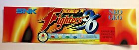 Vintage SNK Neo-Geo The King of Fighters '96 Arcade Machine Translite Marquee