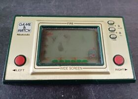 80s Vintage Nintendo Game & Watch Fire Handheld Wide screen version