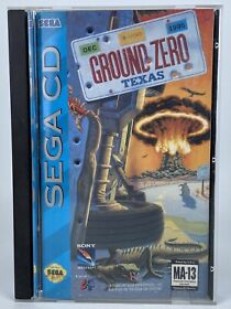 Ground Zero Texas Sega CD Complete w Manual 2 Discs