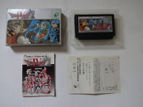 DRAGON QUEST IV 4 Nintendo Famicom ENIX NES 1990 w/Box Manual Hagaki From Japan
