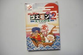 Famicom Ganbare Goemon Gaiden 2 Tenka Zaiho Boxed Japan FC games US Seller
