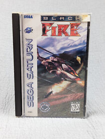 Black Fire (Sega Saturn, 1996) With Registration Card Tested Missing Foam