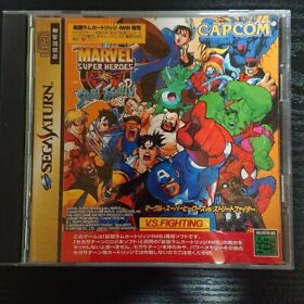 Video Game Sega Saturn Marvel Super Heroes VS Street Fighter Capcom