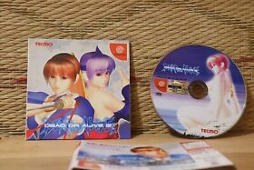 Dead or Alive 2 no case edition Japan Dreamcast DC Japan Very Good+ Condition!