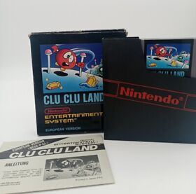 Clu Clu Land NES Spiel Bienengräber komplett / kleiner OVP und Anleitung 🎮