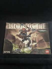 Lego Manual Only Bionicle 8739 Toa Horoika Onewa