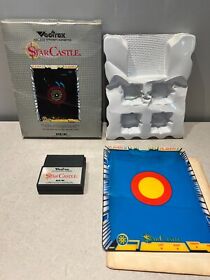 Star Castle Vectrex Video Game w/ Box & Overlay