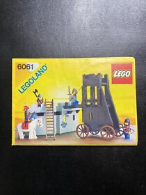 Lego LEGOLAND Siege Tower # 6061 Vintage 1984 Instructions Manual Only
