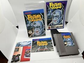Fester's Quest NES Nintendo Complete CIB W/ Very Rare Hint Guide Book Near Mint!