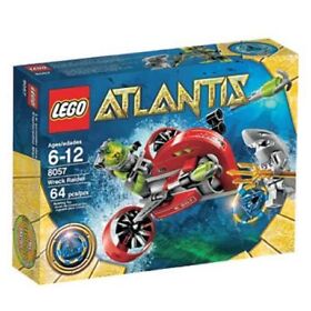 8057 WRECK RAIDER lego legos set NEW Atlantis scuba shark man diver sub aqua