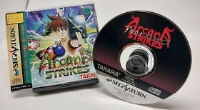 Arcana Strikes -Sega Saturn - Japanese Import - Obi Strip Attached! - Read Descr