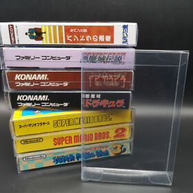LOT x 20 Piece Box Protectors Clear Plastic Cases Famicom FC JP Custom NEW