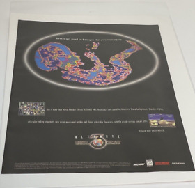 1995 Ultimate Mortal Kombat III 3 SNES Sega Genesis Saturn Print Ad/Poster Art