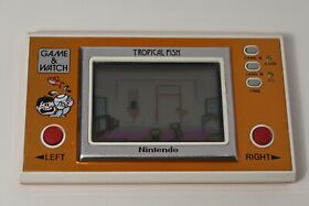 Vintage Nintendo Game And Watch electronic console Tropical Fish Game 1986