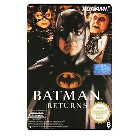 Batman Returns Nintendo Nes Retro Video Game Metal Poster Tin Sign 20*30cm