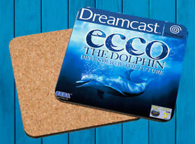 Ecco The Dolphin Sega Dreamcast Game Coaster Wood Wooden Coasters