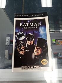 Game Instruction Manual Booklet Batman Returns Sega CD. MANUAL ONLY