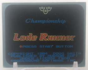 Championship Lode Runner 61 Family Computer Card Menko Amada Konami 1985 Japan A