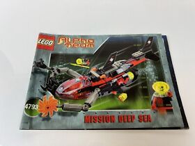 Lego Alpha Team Misson Deep Sea 4793 Instructions Booklet ONLY Manual