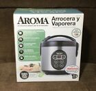 Aroma 2-8 Cup Digital Cool-Touch Rice Cooker & Food Steamer Stainless ARC-914SBD
