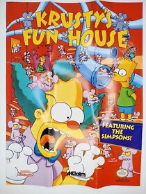 Krusty's Fun House The Simpsons 1991 Nintendo NES Poster ACL-KF-US