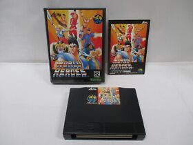 NeoGeo AES -- World Heroes -- Fighting. Box. JAPAN Game. ALPHA. 12900