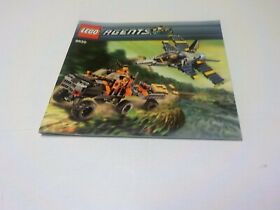  Lego 8630 Agents Gold Hunt Instruction Manual Book  ONLY 