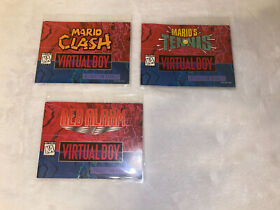 [Nintendo Virtual Boy] Original/Authentic Loose Manuals LIST INSIDE!