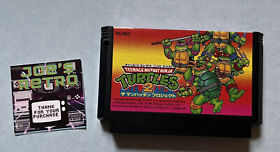 Teenage Mutant Ninja Turtles 2 Nintendo Famicom NES Konami 1991 RC863 Japan Rare