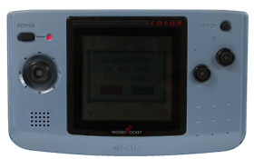 Neo Geo Pocket Color SNK Console Hand Held System Pearl Blue USA Seller Works