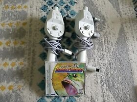 Sega Dreamcast - Sega Bass Fishing - w/ 2 Original Rod Reel Controller. Clean