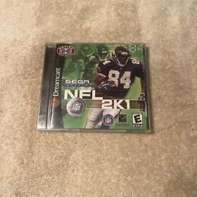 NFL 2k1 (SEGA Dreamcast DC, 2000) Complete CIB With Manual Free Shipping