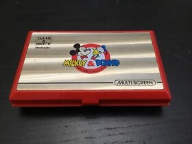 Nintendo Game & Watch Mickey & Donald Outer Casing W Badge Only Parts- Bad Clasp