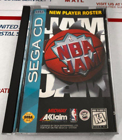 SEGA CD (CASE ONLY- NO GAME!) NBA JAM W/ MANUAL ACCLAIM BASKETBALL