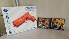Sega Saturn Stunner Gun with Virtua cop and Virtua Cop 2, Excellent Condition