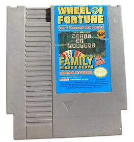 Wheel of Fortune Family Edition Nintendo NES Authentic Tested