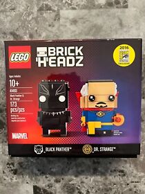 LEGO 41493 Brickheadz Black Panther & Dr.Strange(Pre-Owned)(100% Complete)(2016)